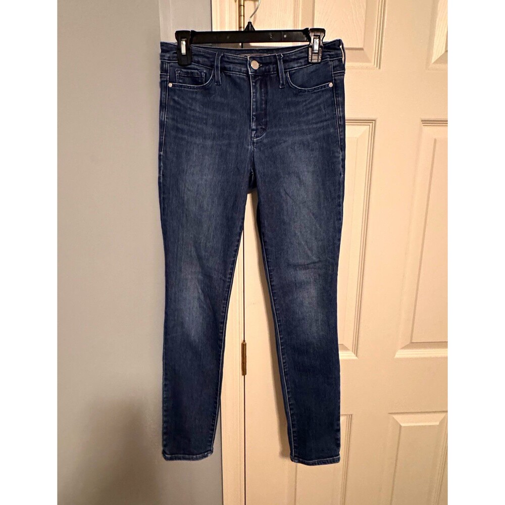 Athleta Women's Skinny Jeans Blue Denim Stretch 5-Pocket Solid, Size 4